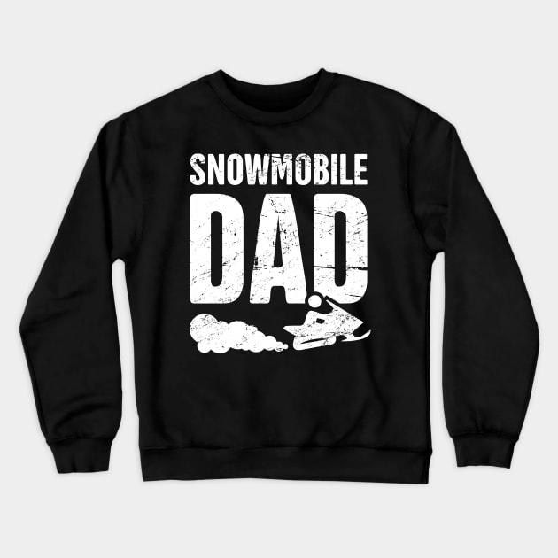 Snowmobile Dad Crewneck Sweatshirt by MeatMan